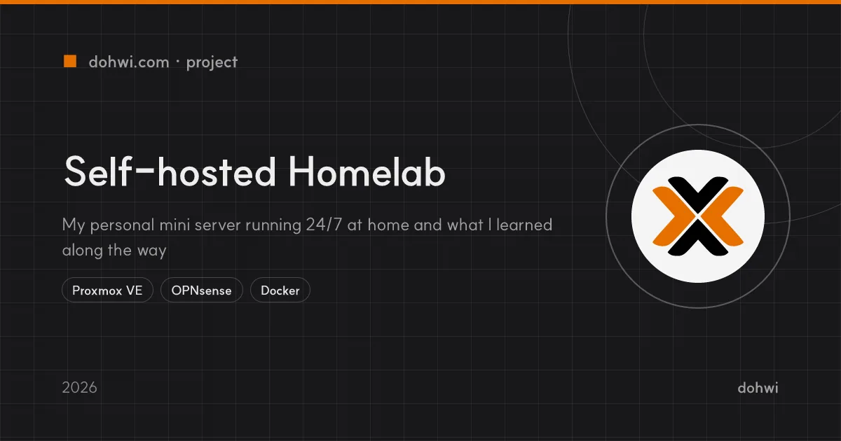 Self-hosted Homelab